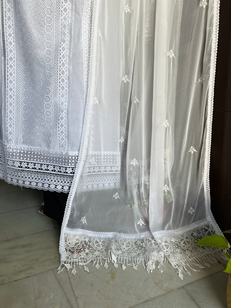 White cotton premium suit material