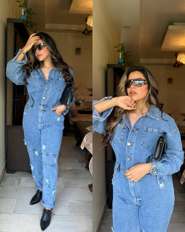 Denim jumpsuit