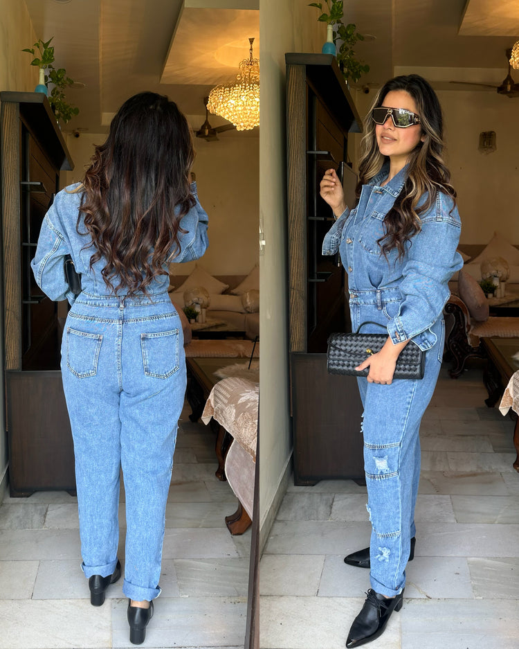 Denim jumpsuit