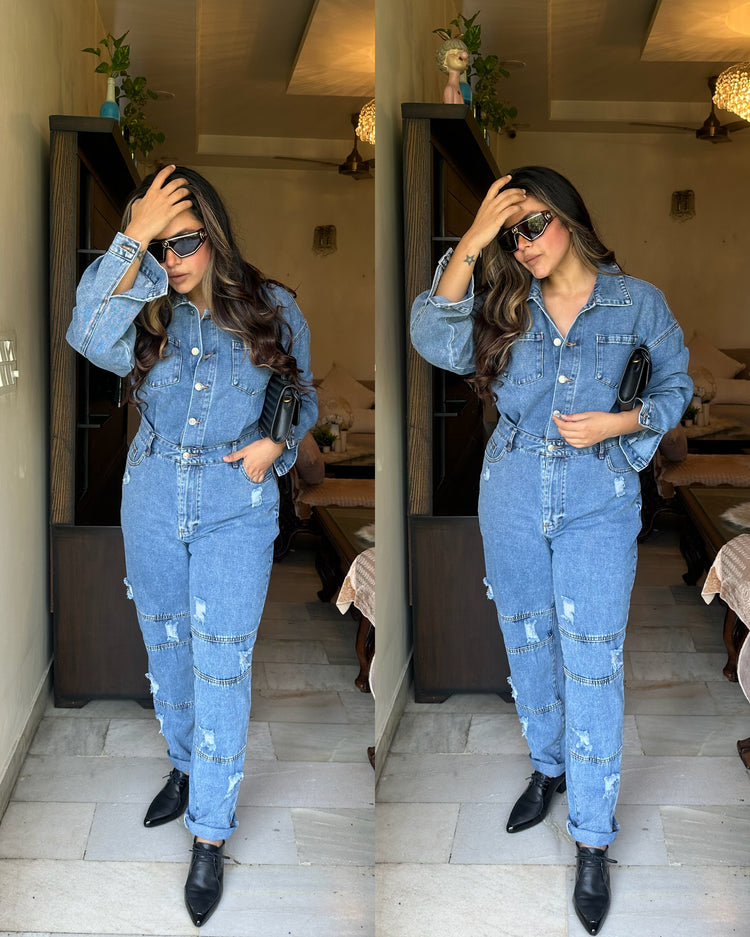 Denim jumpsuit