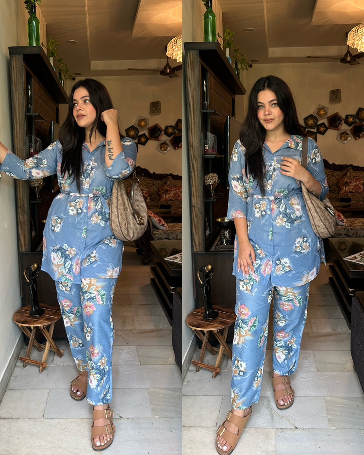 Blue cotton set