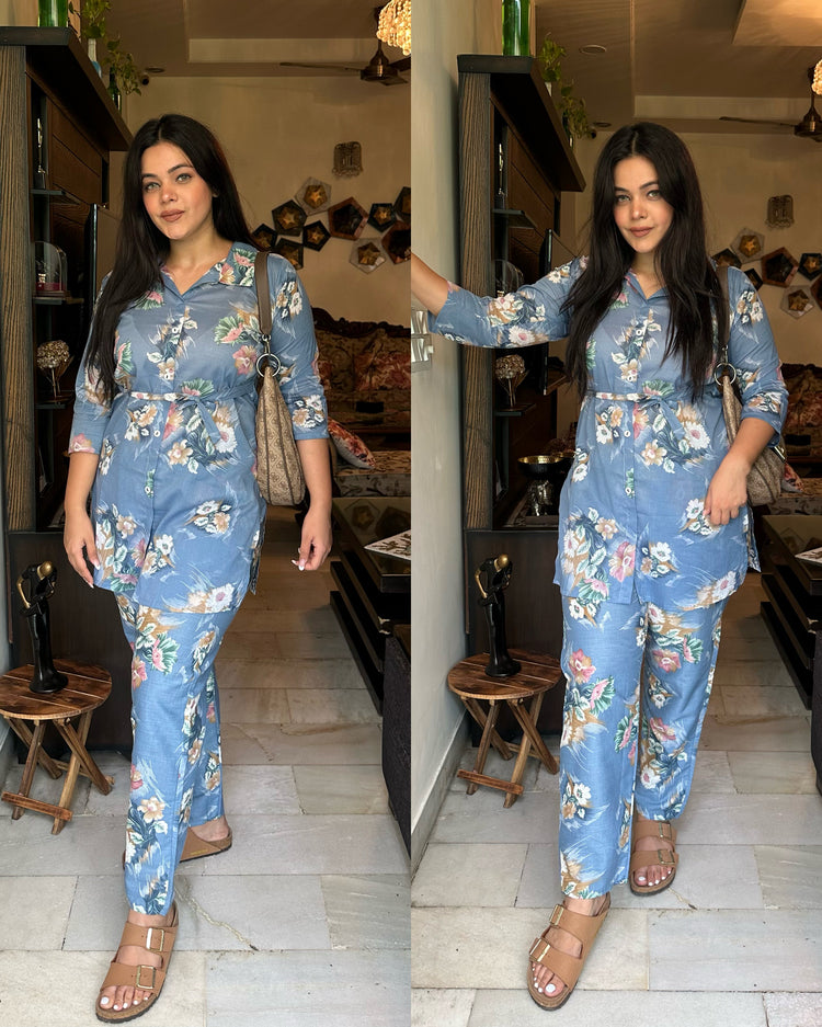 Blue cotton set