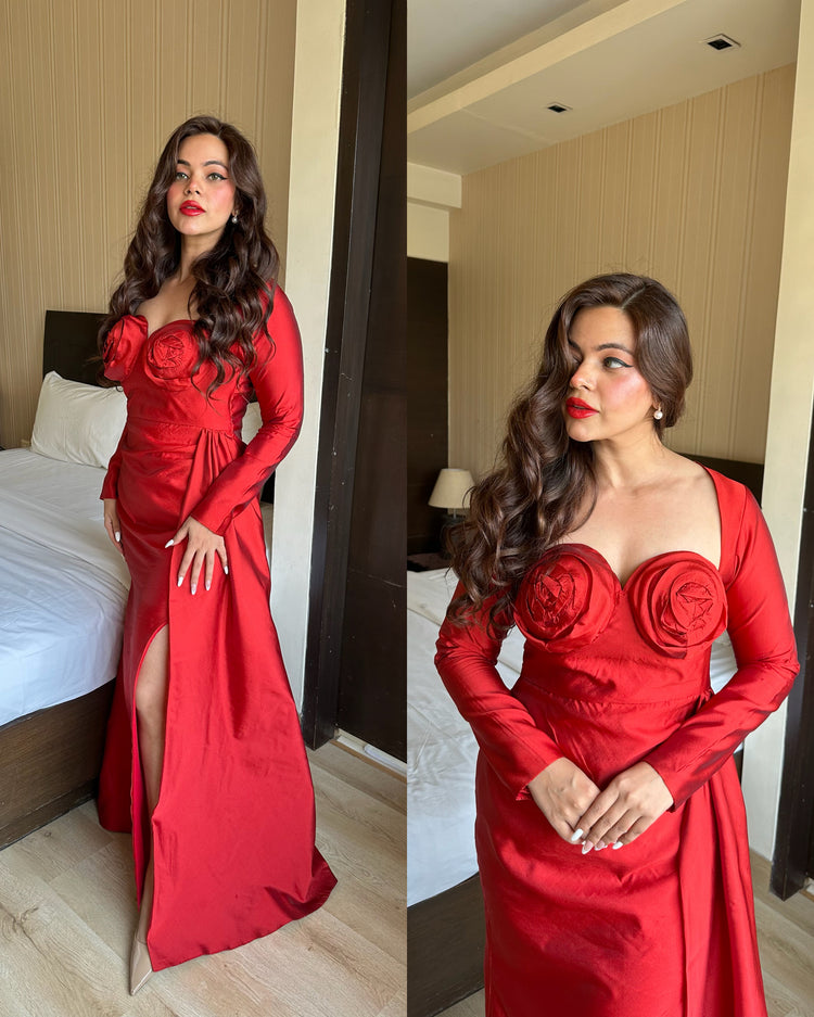 Red carpet birthday gown