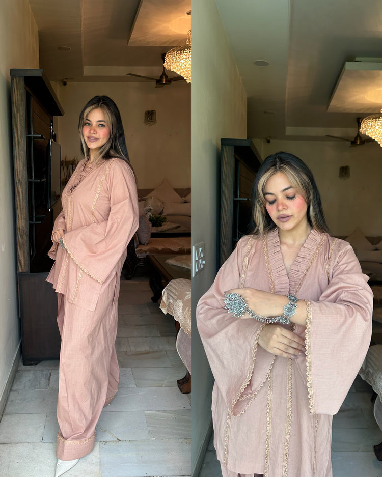 Nude brown farsi salwar set