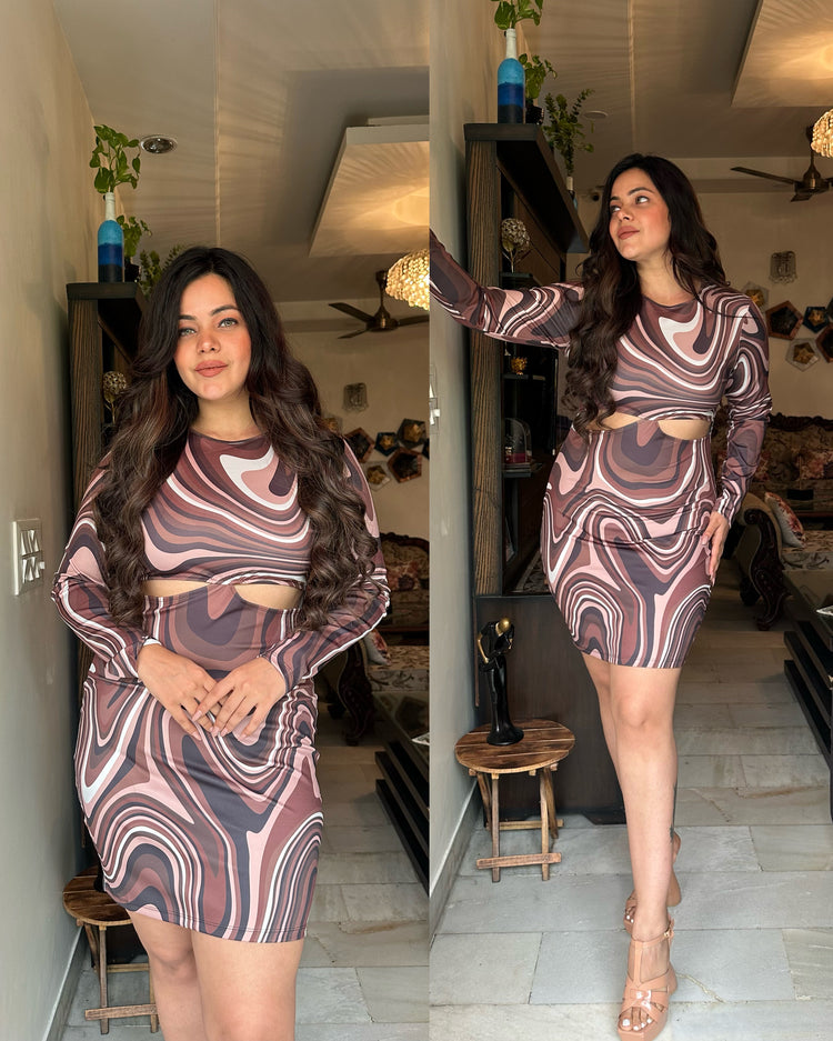 Neoprene stretchable dress