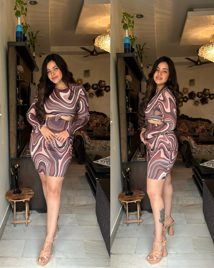 Neoprene stretchable dress