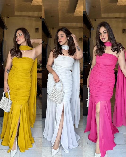 Indowestern drape suit