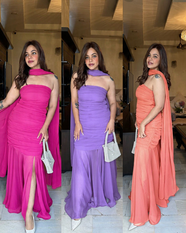 Indowestern drape suit