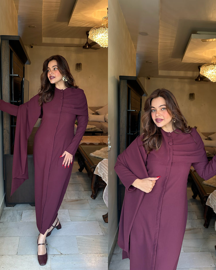 Drape wrap dress