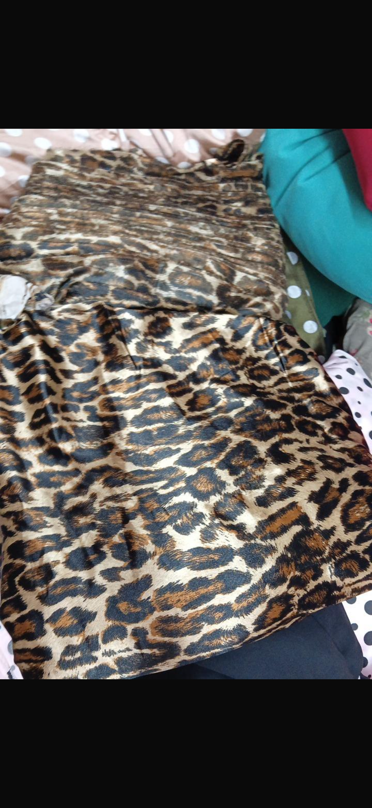 Animal print party dress