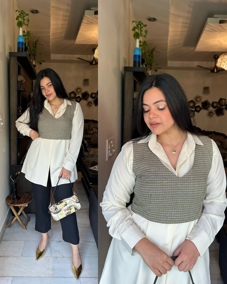 Shirt blouse set
