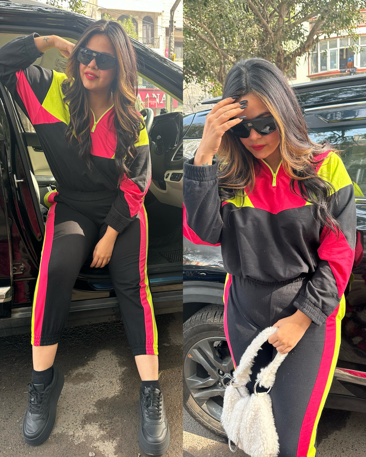 Colorblock tracksuit