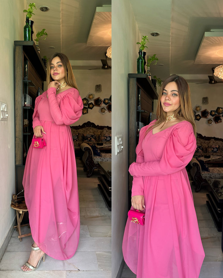 Blush pink drape set