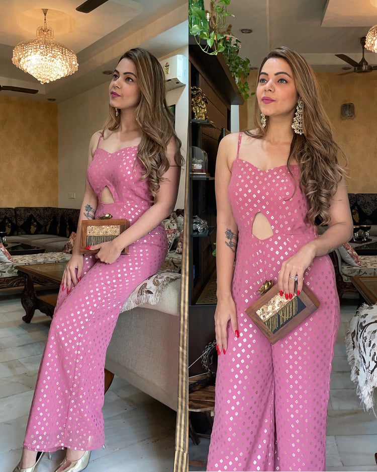 Blush pink jumpsuit