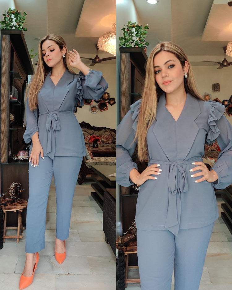 Grey frill set