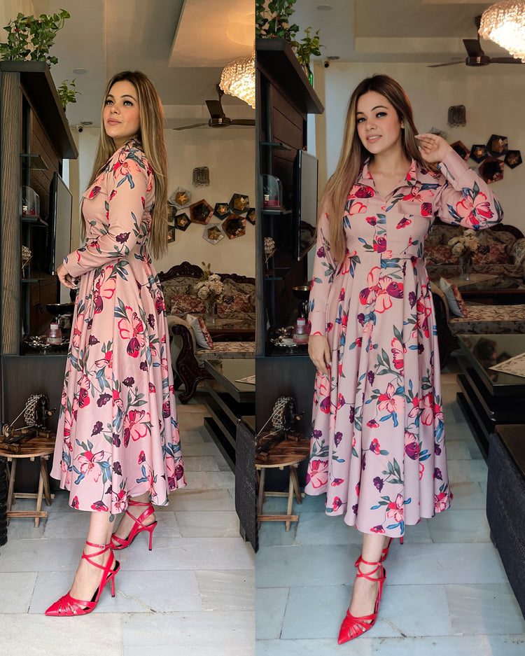 Printed maxi dress
