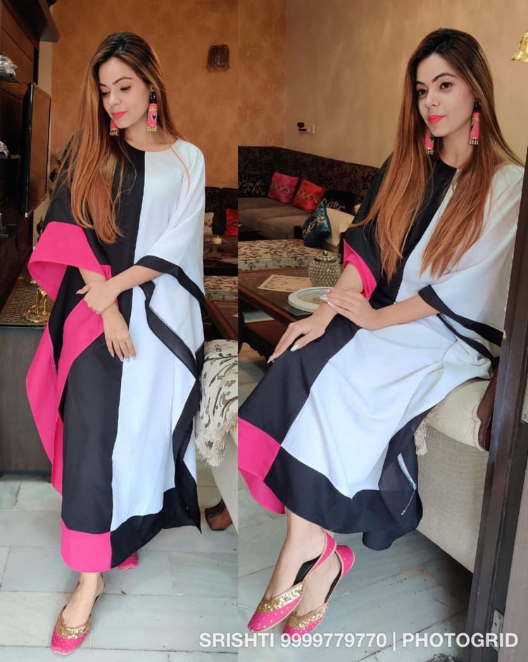 Colorblock kaftan