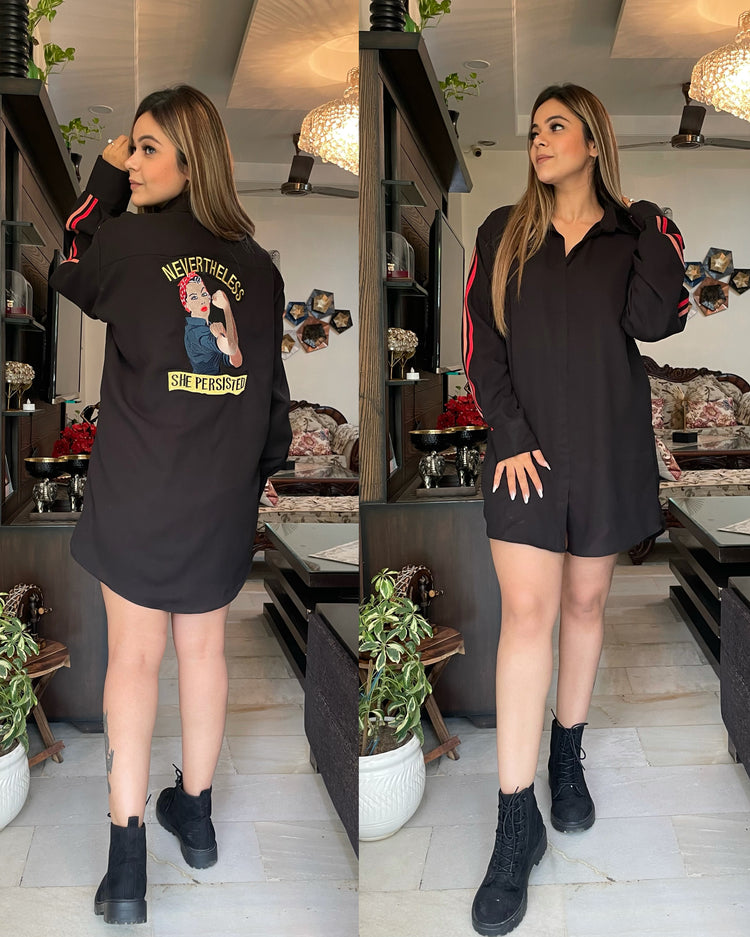 Nevertheless she persisted patch dress