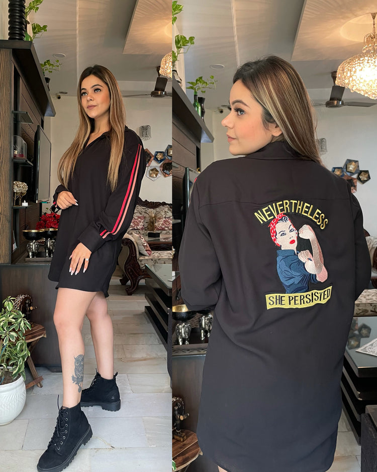 Nevertheless she persisted patch dress
