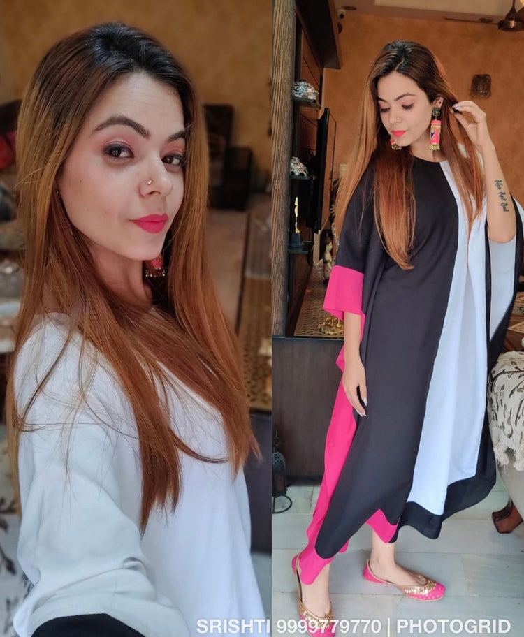 Colorblock kaftan