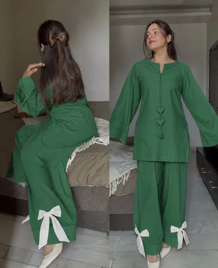 Cotton farsi knot hearts set