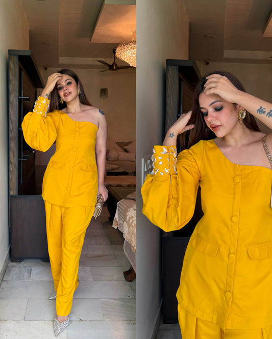 Mustard shells co ord set