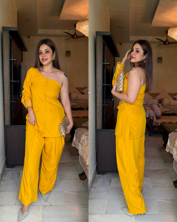 Mustard shells co ord set
