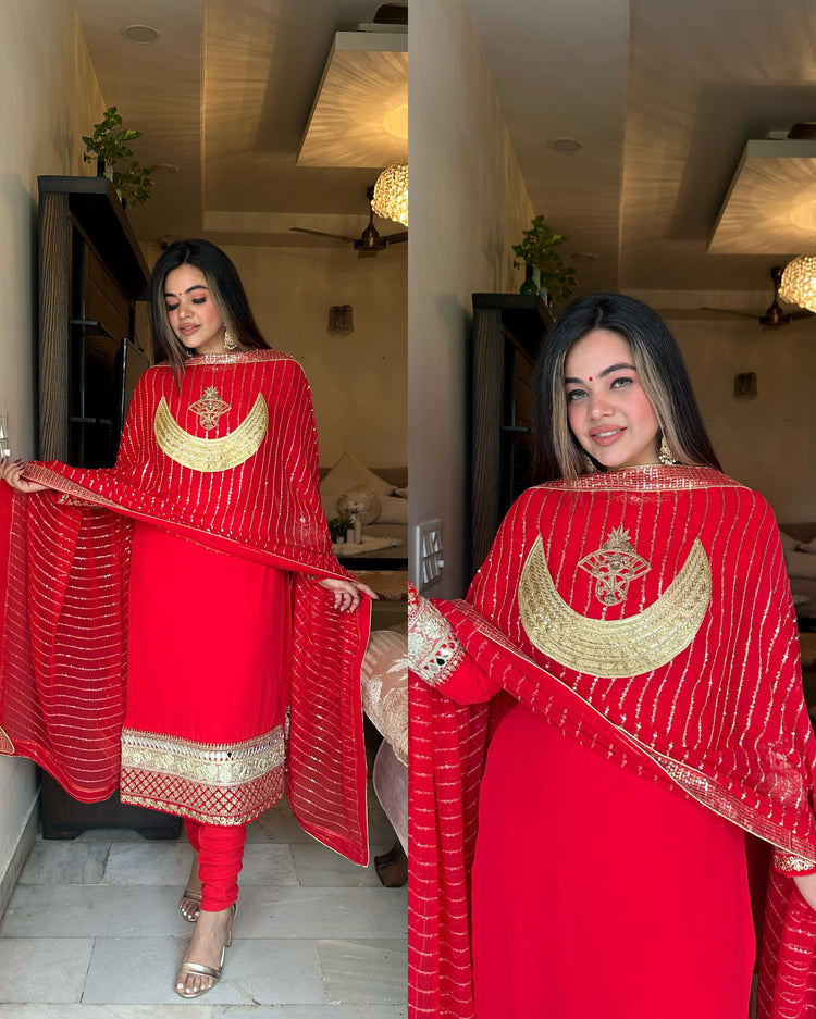 Red chand suit