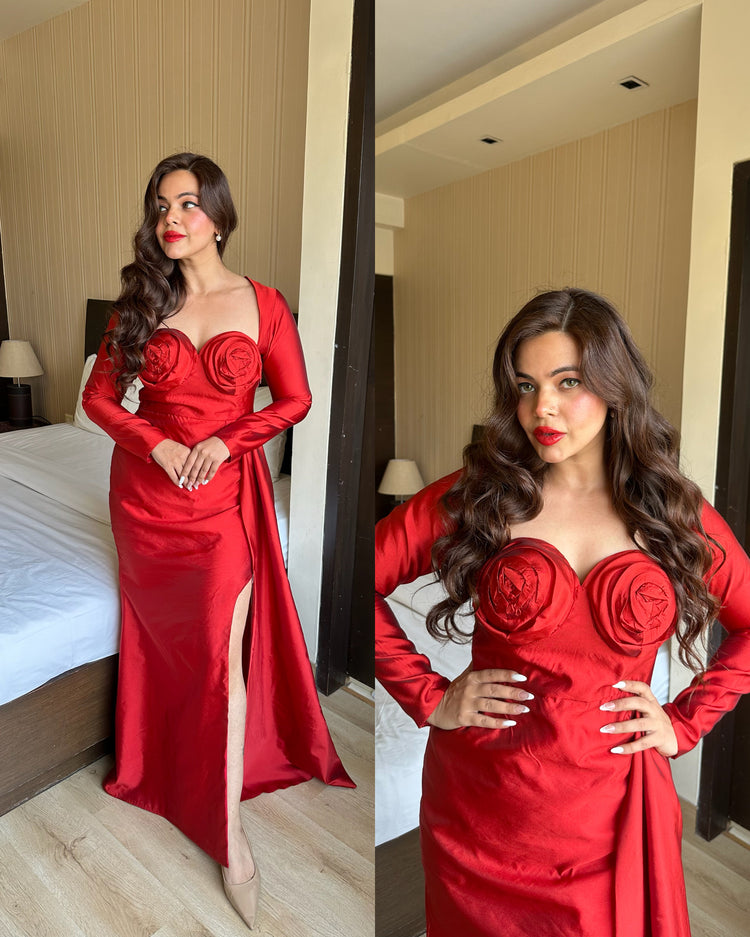 Red carpet birthday gown