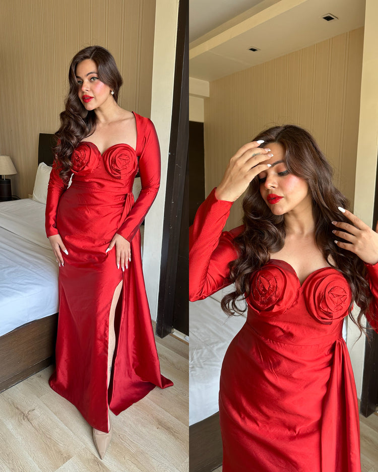 Red carpet birthday gown