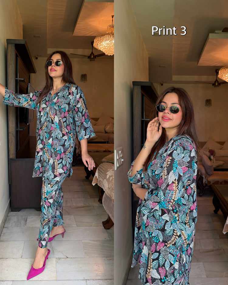 Pure rayon cotton printed sets
