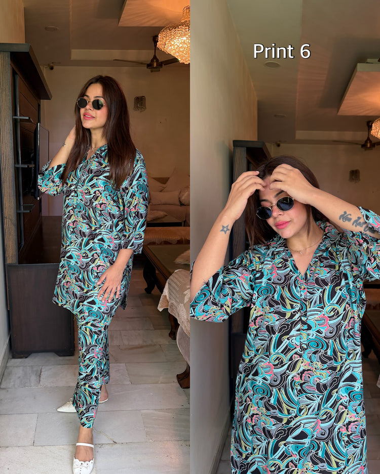 Pure rayon cotton printed sets
