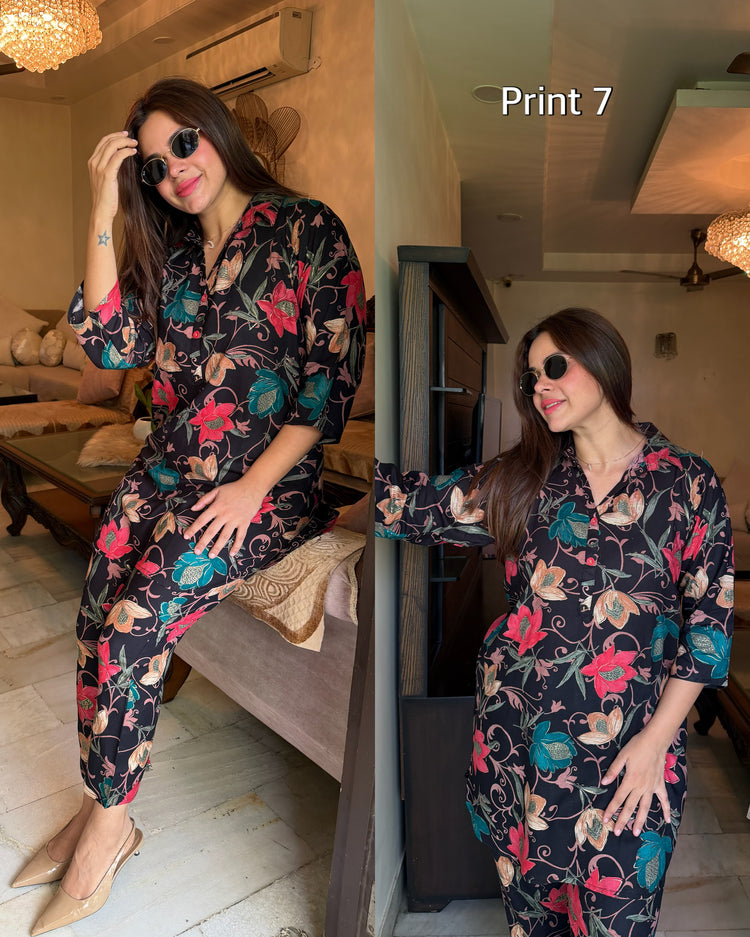 Pure rayon cotton printed sets
