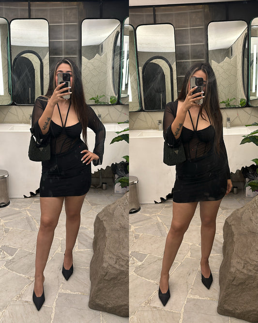 Black party dress