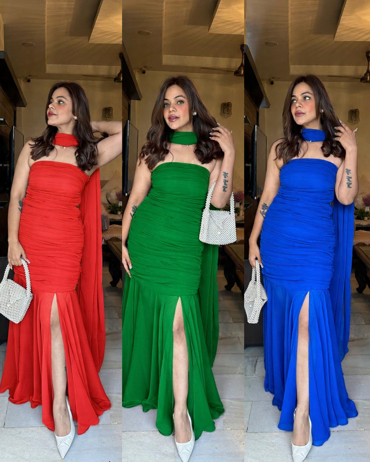 Indowestern drape suit