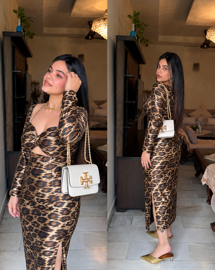 Animal print party dress