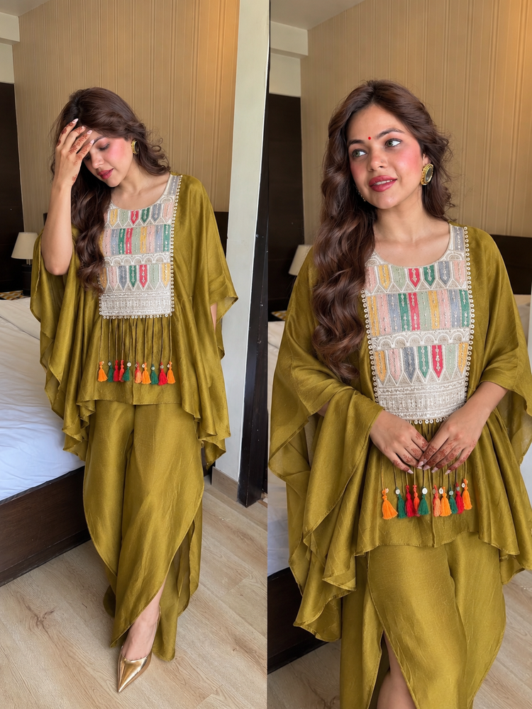 Olive tulip co ord set